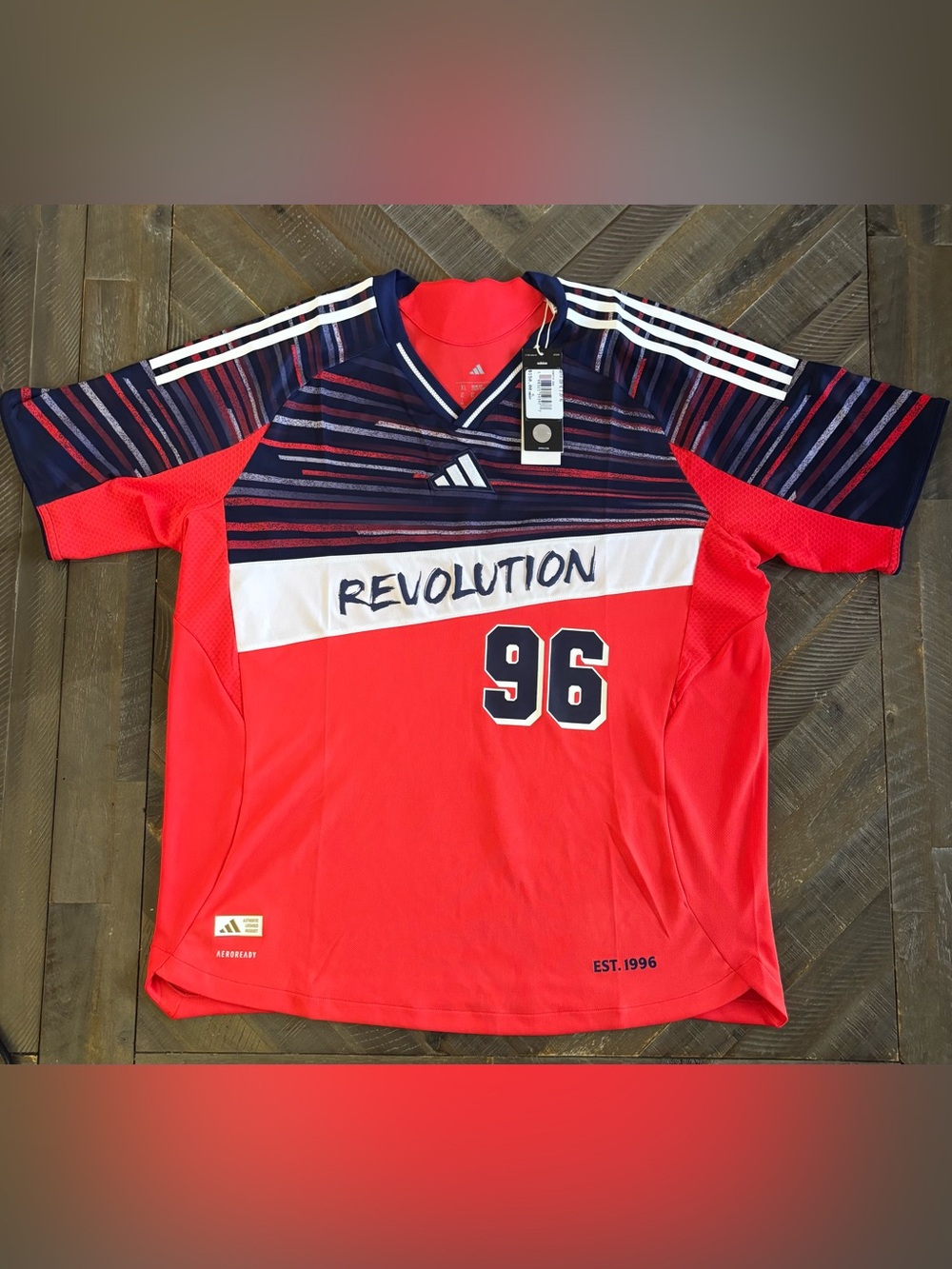 adidas New England Revolution MLS Soccer Jersey XL